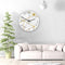 Loskii CC016 Creative Marble Pattern Wall Clock Mute Wall Clock Quartz Wall Clock For Home Office Decorations