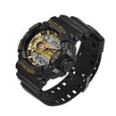 SANDA 599 Luminous Display Candar Stopwatch Men Fashion Sport Watch Dual Disaplay Digital Watch