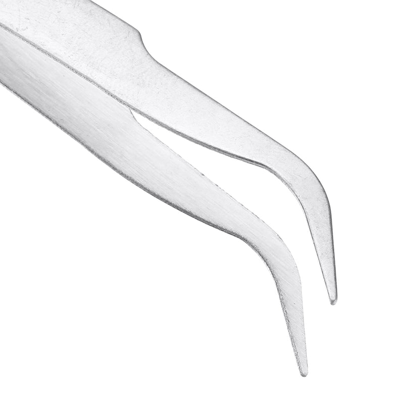 3 In 1 Stainless Steel Tweezer Straight/Flat/Elbow Head Tweezer