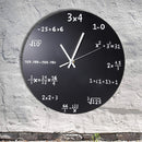 Mathematics Blackboard Clock Wall Clock Home/Office/Classroom Clock Black Powder