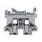 50Pcs UK2.5B/UK3N/UK5N Guide Rail Terminal Block 0.2-2.5m 32A 800V Connector Terminal