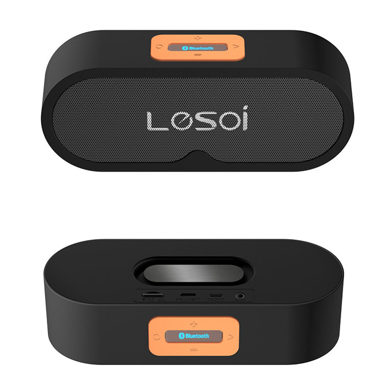 Lesoi F1 Portable Wireless bluetooth Speaker Double Drivers Outdoors TF Card Aux in Speaker