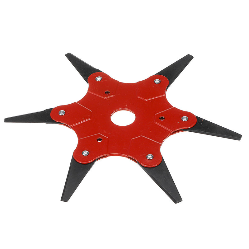 6 Teeth Grass Trimmer Head Steel Blades Razors Brush Cutter Tool