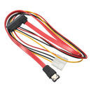 7+15 22pin SATA Interface to ESATA Port Large 4Pin Power Interface Conversion Cable