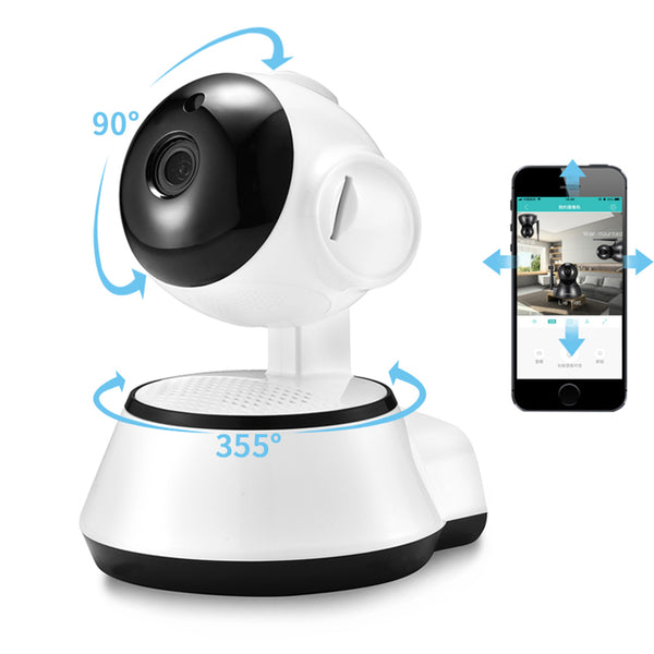 Xiaovv Q6S Smart 360 PTZ Panoramic 720P Wifi Baby Monitor H.264 ONVIF Two Way Audio Security IP Camera With M-otion Detection Night Vision