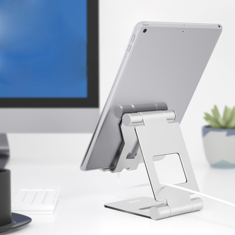 Lingchen Aluminum Alloy Foldable Rotatable Desktop Phone Holder Tablet Stand For Smart Phone Tablet PC iPhone Samsung iPad