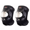Wosawe 1 Pair Outdoor Cycling Protective Gear Stainless Steel Knee Pad Sports Elbow Knee Safety Equipment