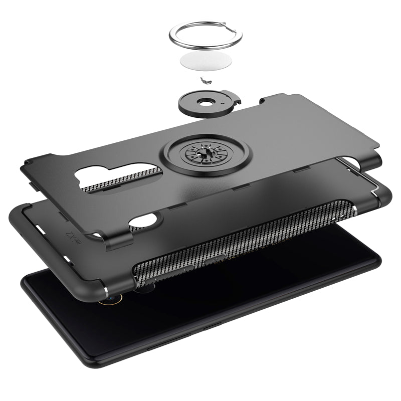 Bakeey Armor Shockproof Magnetic 360 Rotation Ring Holder TPU PC Protective Case For Xiaomi Mix 2