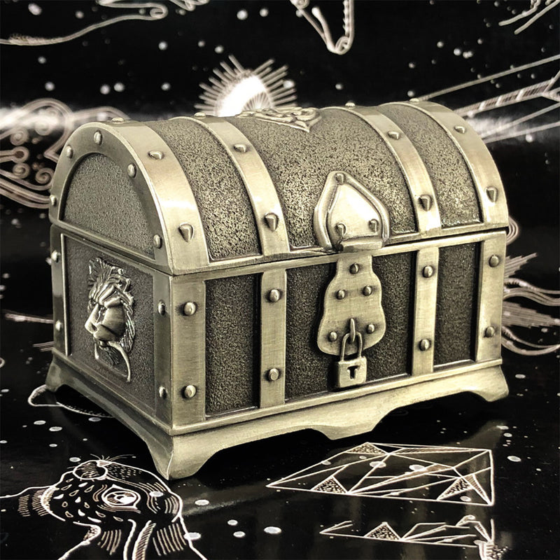 Alloy Dice Storage Box Jewelry Box Treasure Chest High-grade Luggage Box Coin Collecting Box