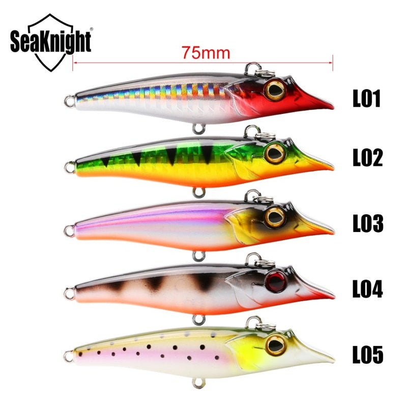 SeaKnight SK015 1PC 19g 75mm Sinking Fishing Lure Pencil 3D Eyes Simulation Skin Hard Fish Baits