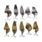 ZANLURE 10pcs/set Metal Sequins Fishing Lure Spoon Bait Set Treble Hooks With Box Fishing Tackle