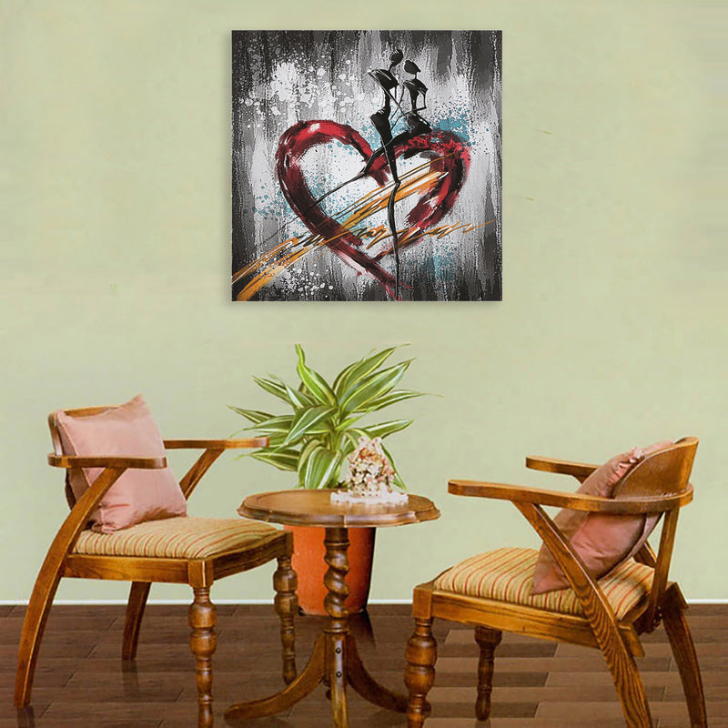 Abstract Love Heart Art Painting Picture Print Home Wall Sticker Decor Unframed