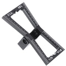 Aluminum Alloy Dovetail Marker Jig Woodworking 1:5 1:6 1:7 1:8 Slopes Dovetail Marking Template Wood Joints Guide