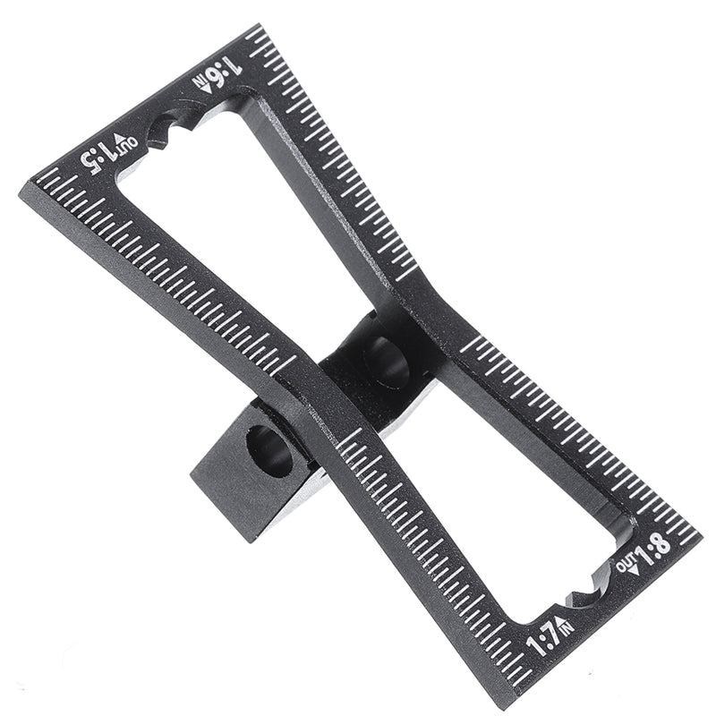 Aluminum Alloy Dovetail Marker Jig Woodworking 1:5 1:6 1:7 1:8 Slopes Dovetail Marking Template Wood Joints Guide