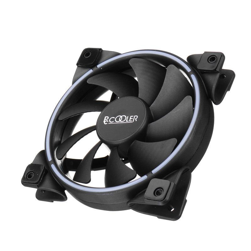 PCCOOLER DC 12V RGB Adjustable LED Light PWM CPU Cooling Fan Cooler Heatsink