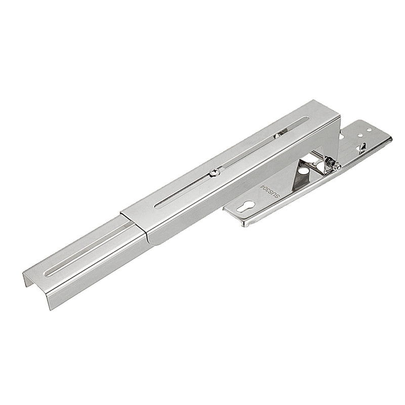 304 Stainless Steel Microwave Oven Rack Retrackable Foldable Wall Mounted Stand Kitchen Storage Rack Bracket With Two Removable Hooks