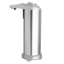 Touch Sensing Automatic Stainless Steel Silver Soap Dispenser 3 Adjustable Volume Settings 250ml Capacity
