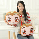 Funny Expression Cartoon Monkey Throw Pillow Soft Plush Sofa Cushion Home Car Decoration