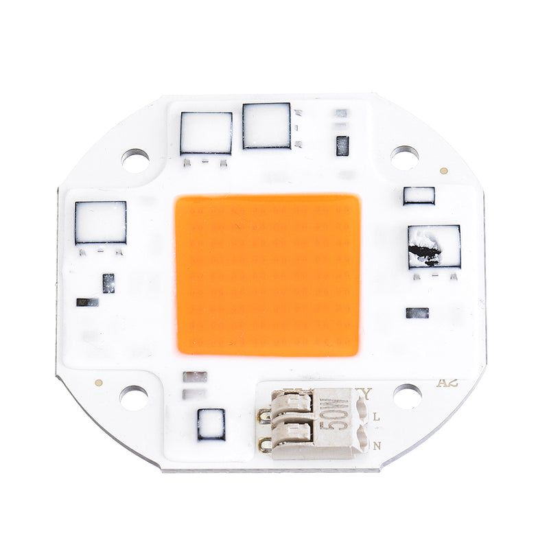 LUSTREON 50W LED Full Spectrum Plant Grow Light 380-840nm DIY Chip AC100-260V