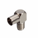 90 Degree Right Angled TV Plug Coax Coaxial F Connector Male Aerial Plug Cable