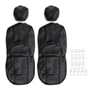 4PCS / Set  Universal  PU Leather Car Front Seat Breathable Protection Cover