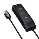 Bakeey 5Gbps 4 Port USB 3.0 LED Indicator Portable Compact Hub Adapter For iPhone XS 8Plus 11Pro Hauwei P30 Pro Mate 30 PC Laptop with Cable