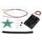 10pcs Blue DIY SMD Pentagram LED Flash Light Electronic Practice Kit With Battery Case