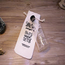 Creative 1L High Capacity Water Glass Drinkware Transparent  Water Bottle with a Bag