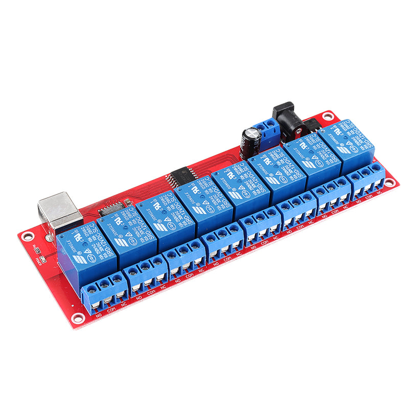 8 Channel 12V HID Driverless USB Relay USB Control Switch Computer Control Switch PC Intelligent Control Relay Module