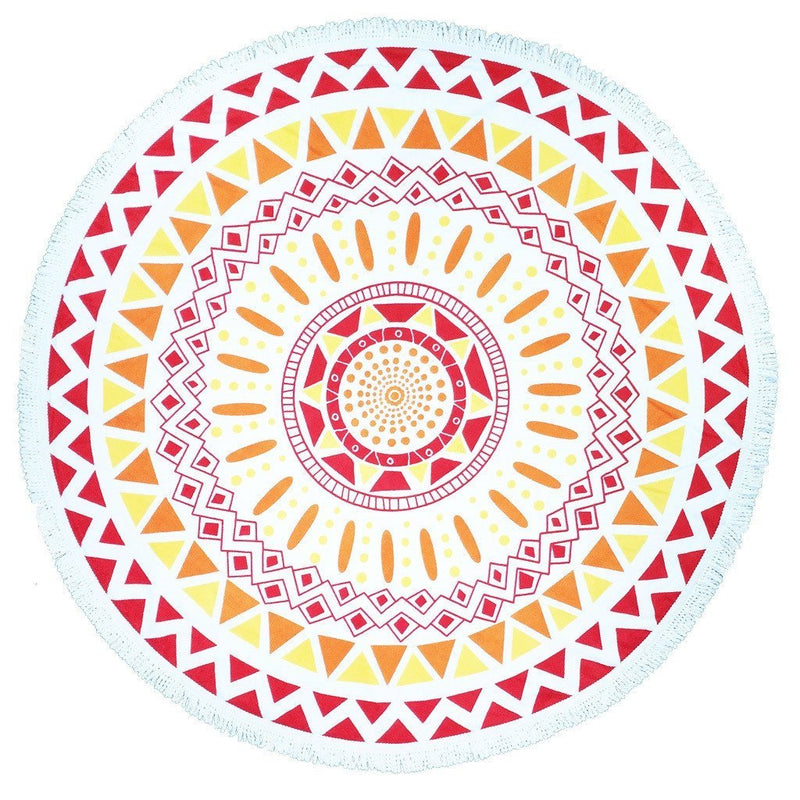 150cm European Style Thin Polyester Fiber Beach Yoga Towel Round Bed Sheet Tapestry Tablecloth