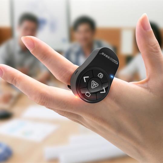 Ring Flip Pen PPT Laser Remote Control Electronic Red Projection Pointer