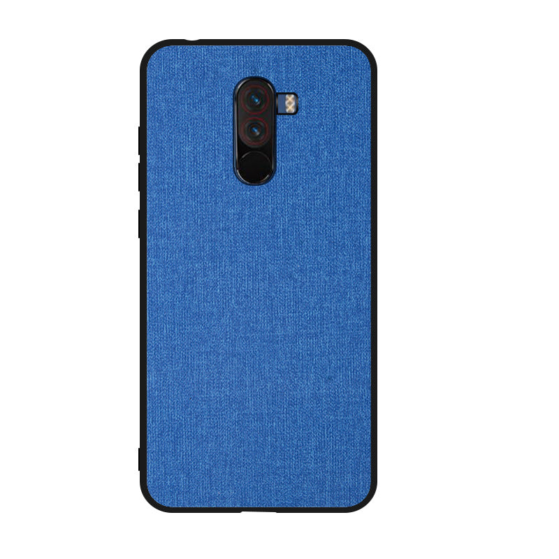 Bakeey Luxury Fabric PC Back + Soft TPU Bumper Protective Case for Xiaomi Pocophone F1