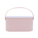 Minleaf Portable Storage Cosmetic Case LED Lamp Makeup Mirror Cosmetic Travel Desktop Portable Storage Box LED Mirrors