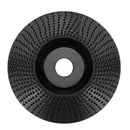 Drillpro Black 100x16/110x22mm Bevel Arc Wood Carving Disc Tungsten Carbide Shaping Disc Angle Grinding Wheel Sanding Carving Rotary Tool Abrasive Disc for Angle Grinder