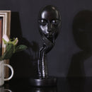 Modern Women Face Mask Ornament Figure Statue Resin Sculpture Thinker Desk Decor Decorations