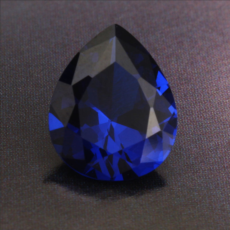 9x11mm Blue Gemstones Diamond Artificial Sapphire Jewelry DIY Making Loose Gemstone Decoration