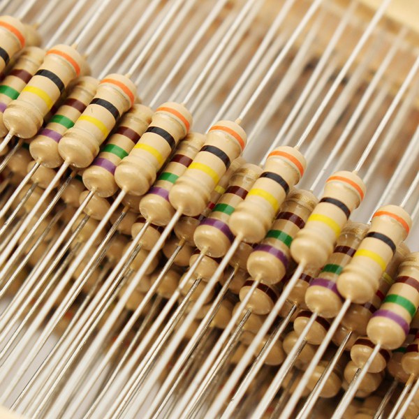 500pcs 1/2W 0.5W 5% Carbon Film Resistor 50 Values 1.2~1M Assorted Kit