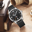 CURREN 8265 Men Sport Watch Military Leather Week Day Display Strap Casual Quartz Wrist Watch