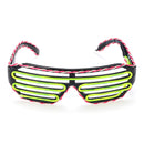 Dual Color EL Wire Cold LED Glow Glasses Lights Up Goggles Bar Party Shutter Halloween