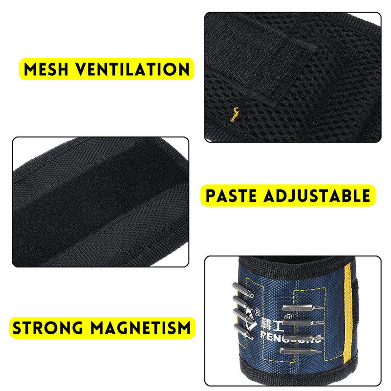 Magnetic Wrist Band Magnet Strap Tool Holder Belt Screws Bolt Nuts Nails