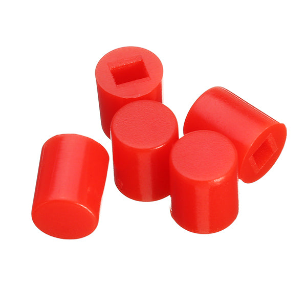 100pcs 6 x 7mm Round Button Cap Hat Suitable For 8.5 x 8.5mm / 8 x 8mm Series Of Self-Locking Switch