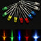 Geekcreit 375pcs 3MM 5MM LED Light Emitting Diode Beads Resistance Lights Kits Bulb Lamp