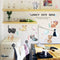 Miico SK7184 Hand-Painted Cat Wall Sticker Children's Room Kindergarten Decorative Stickers DIY Sticker