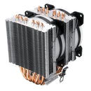 Aurora Colorful Backlit 3Pin 2 Fans 6 Copper Tube Dual Tower CPU  Cooling Fan Cooler Heatsink for Intel AMD