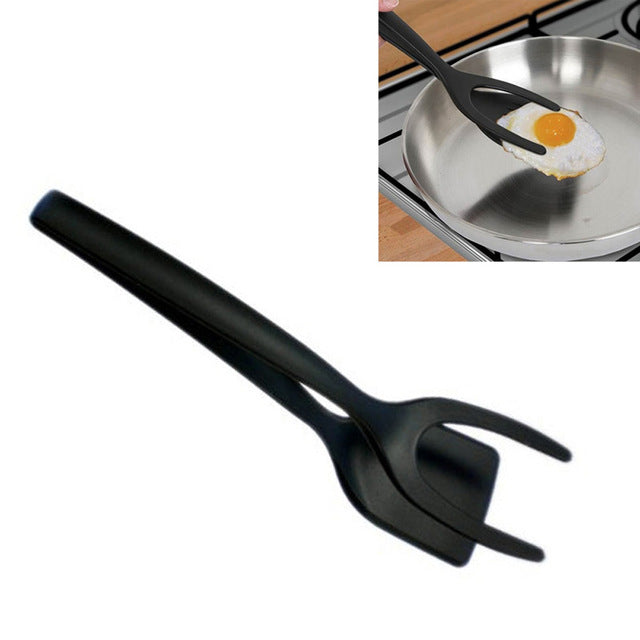 BBQ Tong Non-Stick Fried Egg Turners Silicone Cooking Turner Kitchen Utensils Bread Tongs