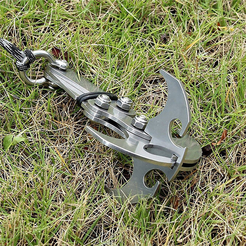 304 Stainless Steel Climbing Claw Gravity Grappling Hooks Survival Grappling Tool