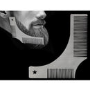 Stainless Steel Beard Styling Shaping Template Comb Tool for Perfect Lines&Symmetry Beard Comb