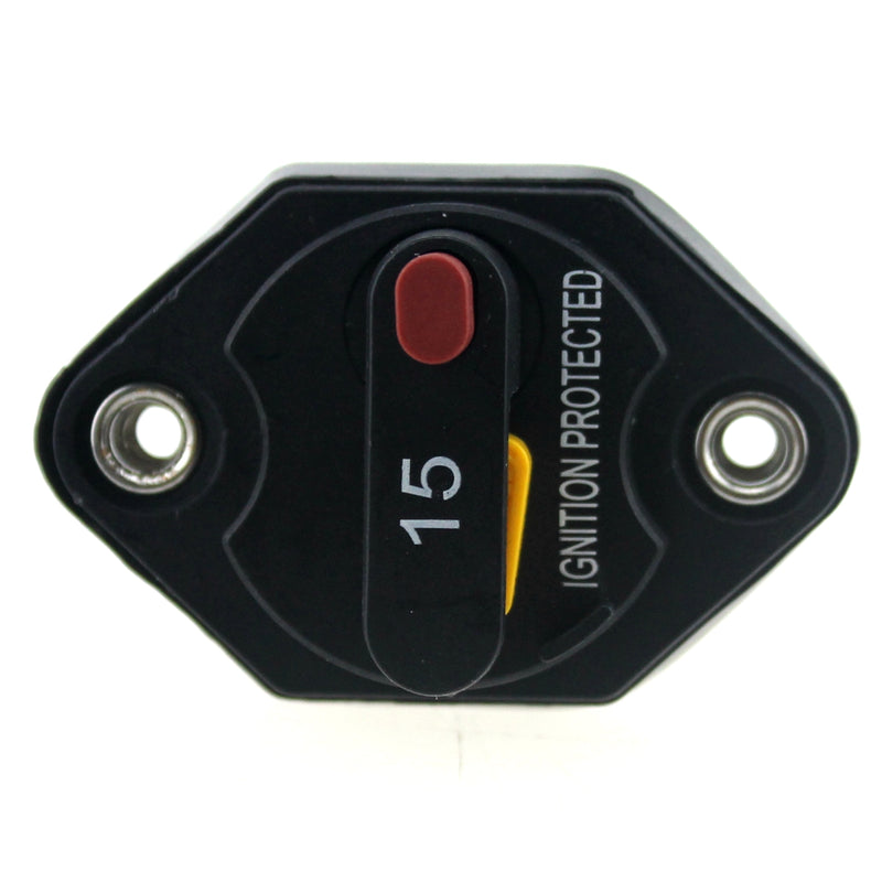 F1665-15A 15A Manual Reset Switchable Mid-Range Circuit Breaker