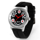 GT 005 Silica Gel Watch Band Car Racing Style Fashion Casual Sport Men Quartz Wrist Watch