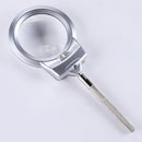 Large Lens Desk Magnifier Magnifying Glass Clamp LED Light 360 Rotating Hose